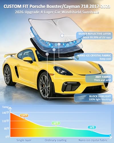 Windshield Sunshade for Porsche Boxster