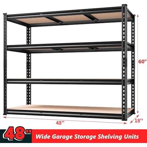 48" W Garage Shelving Heavy Duty