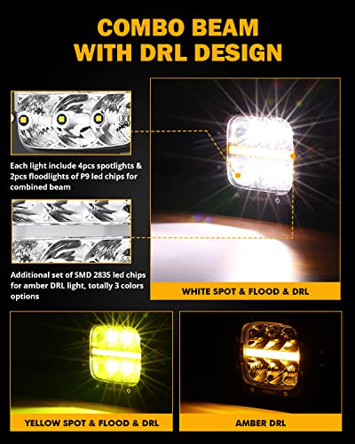 XP Ultra Series 5 Inch LED Light Pod Off (2 Count)