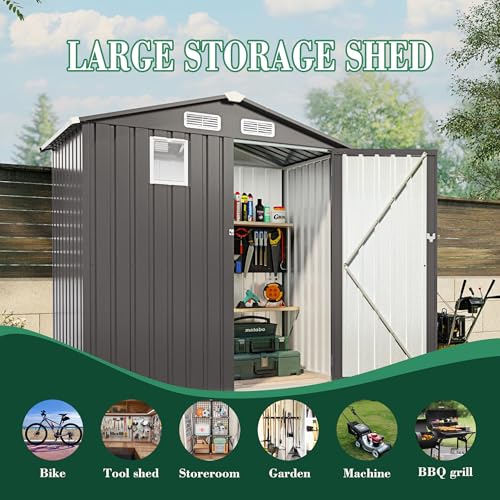 6x3.6FT Outdoor Storage Shed