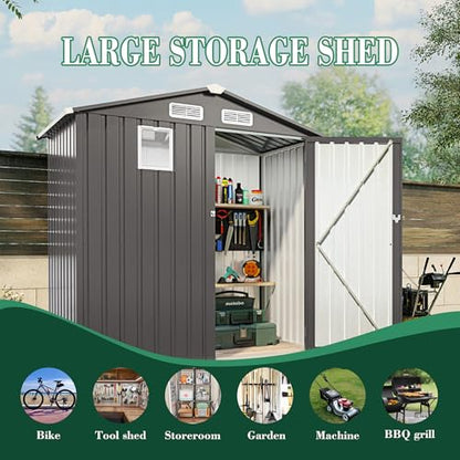 6x3.6FT Outdoor Storage Shed