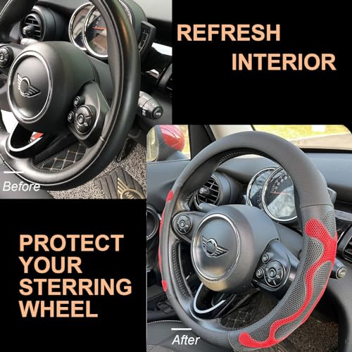 Large Size Comfy Grip Steering Wheel Cover 15.75 Inch