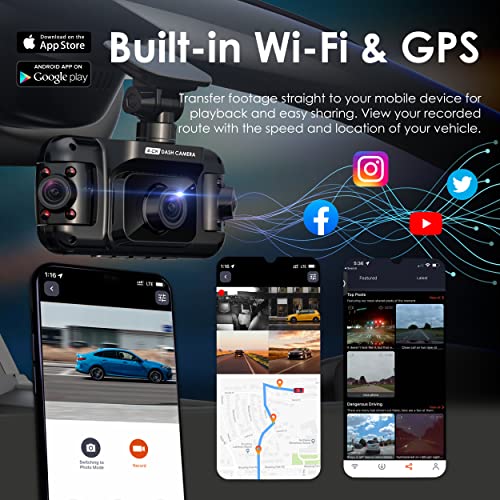 USA R4 4 Channel Dash Cam W