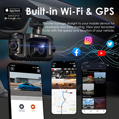 USA R4 4 Channel Dash Cam W