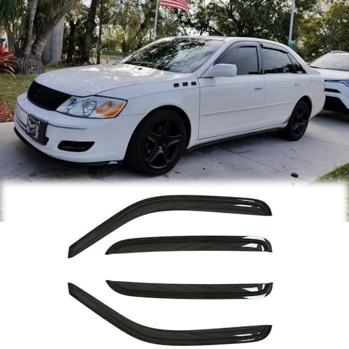 4PCS Side Window Wind Deflectors for Toyota Avalon 2005 (4 Count)