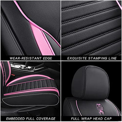 LK Full Set Car Seat Covers for Front Seats and Rear Seats