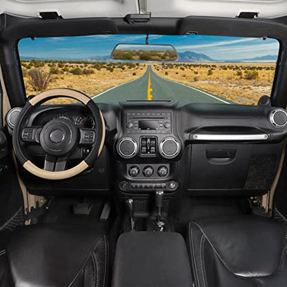 Car Steering Wheel Cover for F150 Tundra Range Rover 15.5"