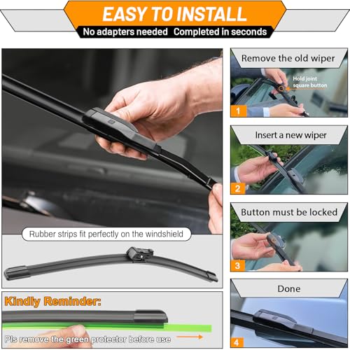 Windshield Wiper Blade Replacement for Honda CRV CR