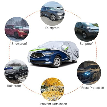6 Layers Silver Waterproof Car Covers Replace for 2001