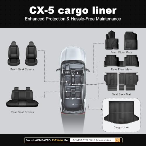 Cargo Liner Set Compatible with 2017
