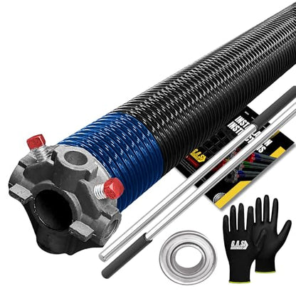 Garage Door Torsion Spring 283x2x37 Torsion Spring for Right Side of Garage Door with 1" Steel Bearing