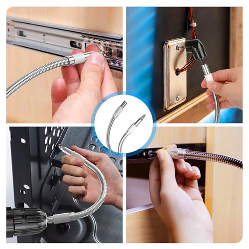 17Pcs Tools Flexible Drill Bit Extension