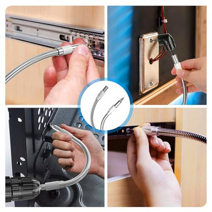 17Pcs Tools Flexible Drill Bit Extension