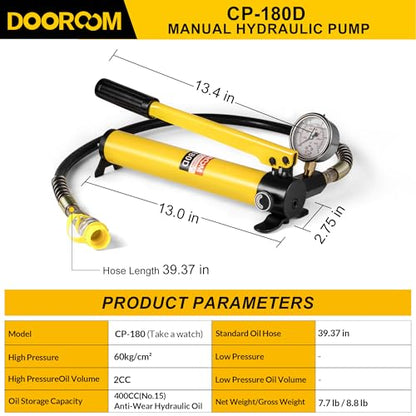 CP 180 Hydraulic Hand Pump with Oil Gauge