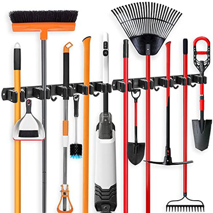 2 Pack Broom Holder Wall Mount (2 Count)