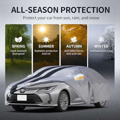 Multi Layer Car Cover Custom Fit for Toyota Corolla Sedan