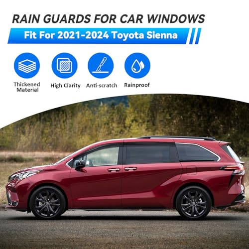 4pcs Window Visors Rain Guards for 2021