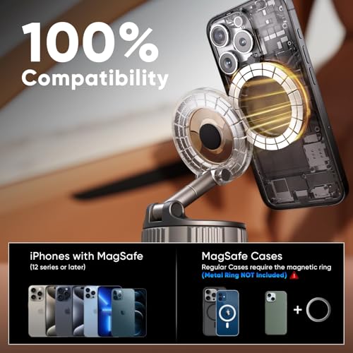 Car Phone Holder for Magsafe [120+LBS Strong Suction & 2800gf Magnetic]