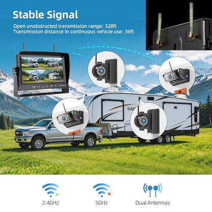 Magnetic Wireless Backup Camera (4 Count)