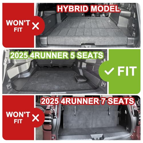 Trunk &Seatback Mat for 2025 2026 4Runner