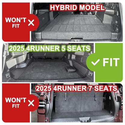 Trunk &Seatback Mat for 2025 2026 4Runner