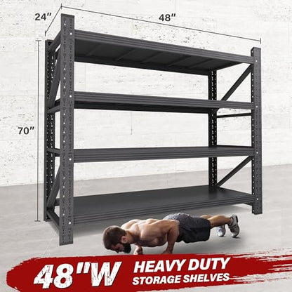 48" Wide Heavy Duty Garage Shelving Units