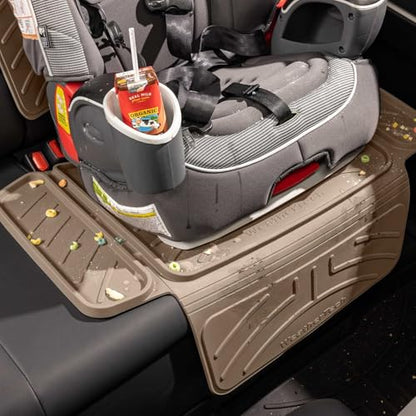 Child Car Seat Protector with Back Tan