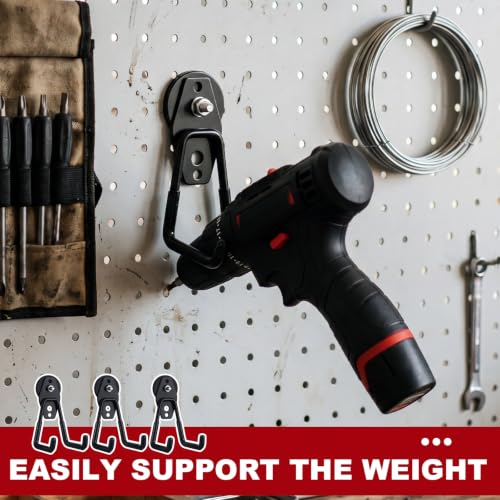 38 Pcs Large Magnetic Hooks Heavy Duty Garage Magnet Hooks Strong Storage Utility Magnetic Hangers with Anti Slip Rubber Coating for Indoor and Outdoor Hanging (38 Count)