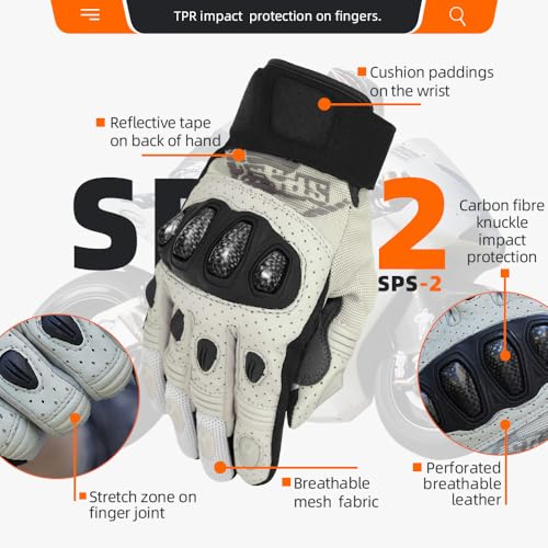 SPS 2 Unisex Touchscreen Road Racing Motorcycle MTB Sports Gloves Also fit BMX MX ATV Mountain Bike Bicycle Cycling Off