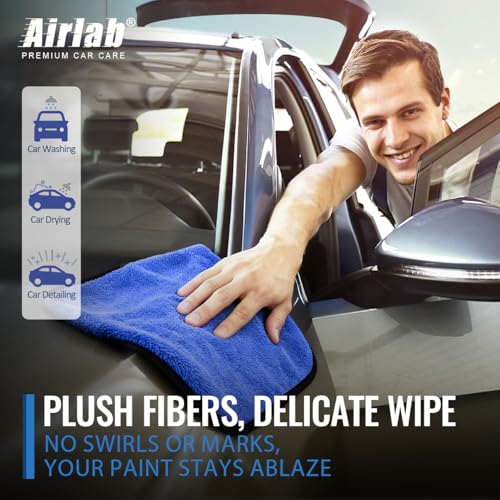 Microfiber Towels Cars Wash Drying Cleaning Cloth (4 Count)