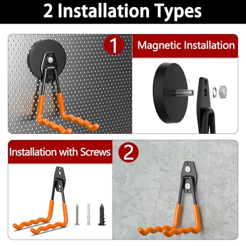 Heavy Duty Magnetic Hooks (2 Count)