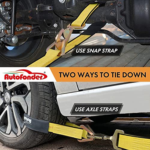 Complete Axle Straps Tie Down Kit 2" x10' Heavy Duty Vehicle Tie Down Strap