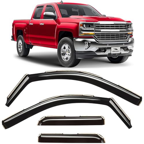 in Channel Extra Durable Rain Guards for Trucks Chevrolet