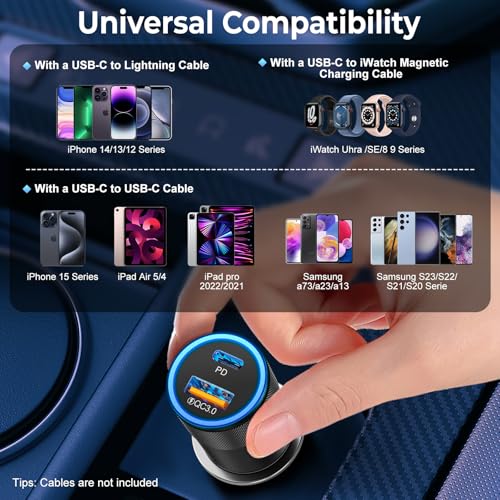 6 Pack USB C Car Charger (6 Count)