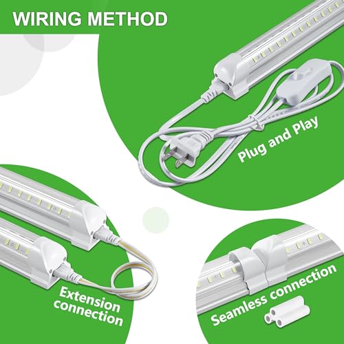 4Pack 8FT LED Shop Light Garage Lights (4 Count)
