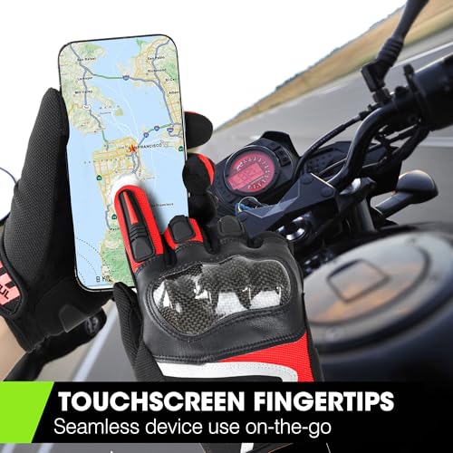 Lightweight Motorcycle Gloves for Men Women Touchscreen Summer