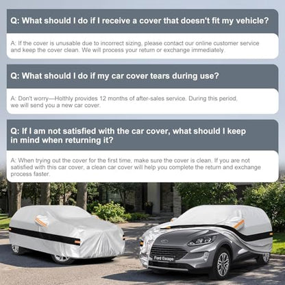 10 Layers SUV Car Cover Custom Fit for Ford Escape