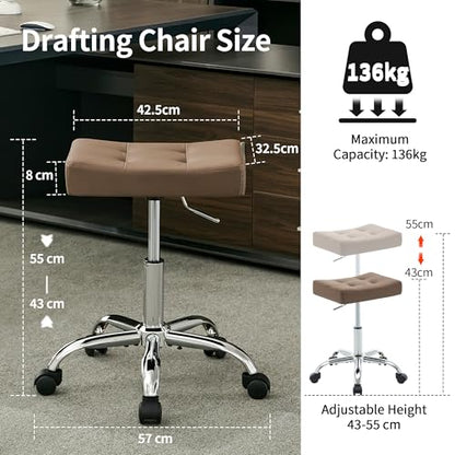Ergonomic Desk Stool with Wheels