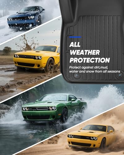 Car Floor Mats for Dodge Challenger RWD 2011 (5 Count)