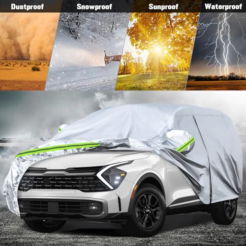6 Layers Silver Waterproof Car Covers Replace for 2020