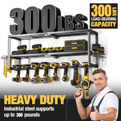 Heavy Duty Power Tool Organizer Wall Mount