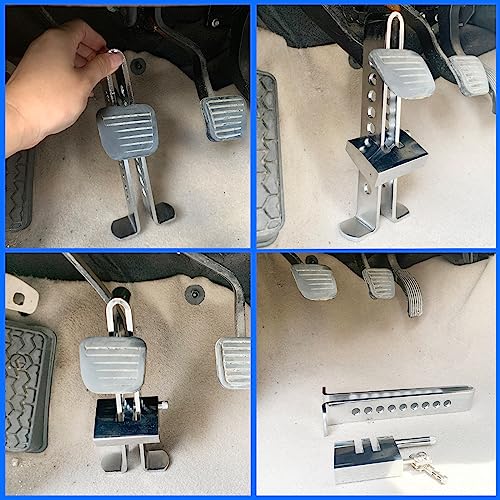 22.5cm Anti Theft Auto Brake Clutch Lock Stainless Steel Vehicle Security Protection Supplies Car Brake Lock with 3 Keys