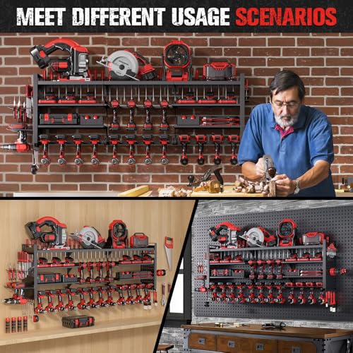 49.8" Power Tool Organizer Wall Mount