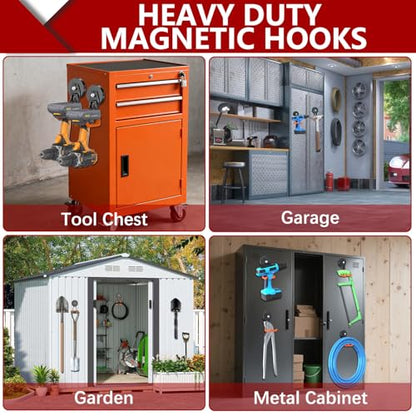 Heavy Duty Magnetic Hooks (4 Count)