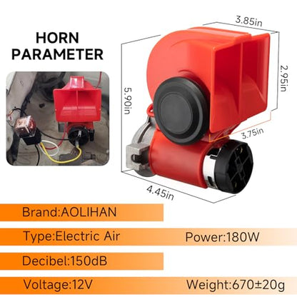 Train Horns kit for trucks Air Horn for Motorcycle Car Horn Super Loud