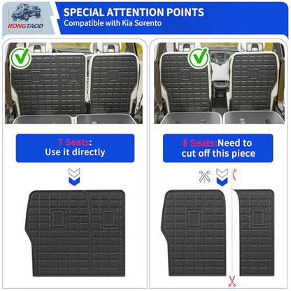 Cargo Mat + 2nd & 3rd Row Backrest Mats for 2021