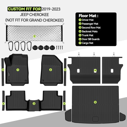 All Weather TPE Floor Mat Set for 2019