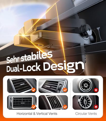 Ultra Durable Phone Holders for Your Car【96+LBS Strongest Suction】 Car Phone Holder Mount