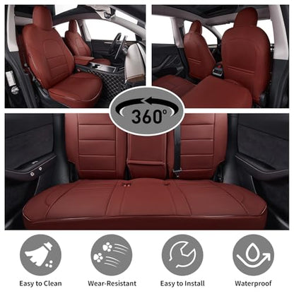 Model Y Seat Covers Custom Fit for Tesla Model Y 2021 2022 2023 2024 Long Range