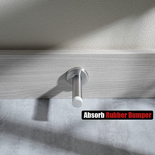 Door Stopper 304 Stainless Steel Thicken 1mm Sound Dampening Door Stop Bumper Wall Protetor 1 Pack